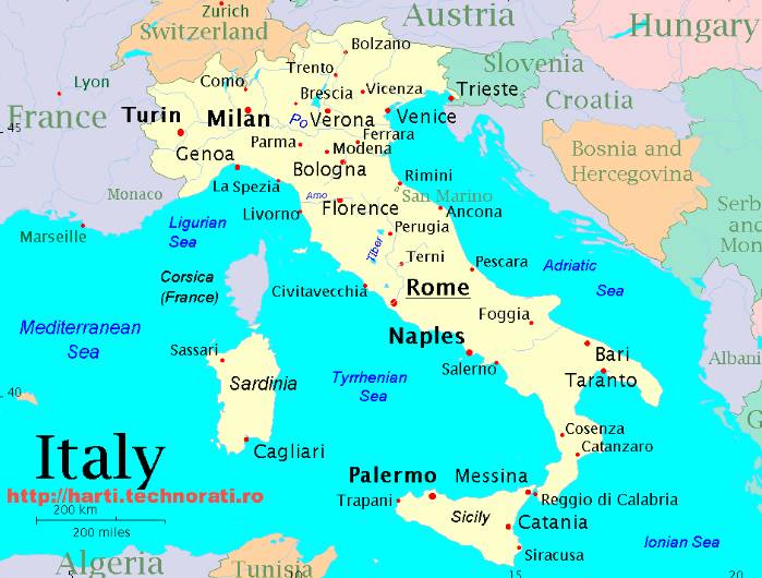 Harta politica Italia