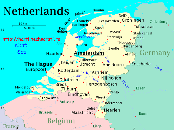 Harta politica Olanda