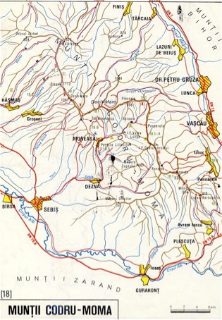 Harta Muntii Codru Moma
