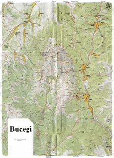 Harta Muntii Bucegi si Diham