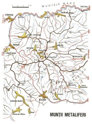 Harta Muntii Metaliferi